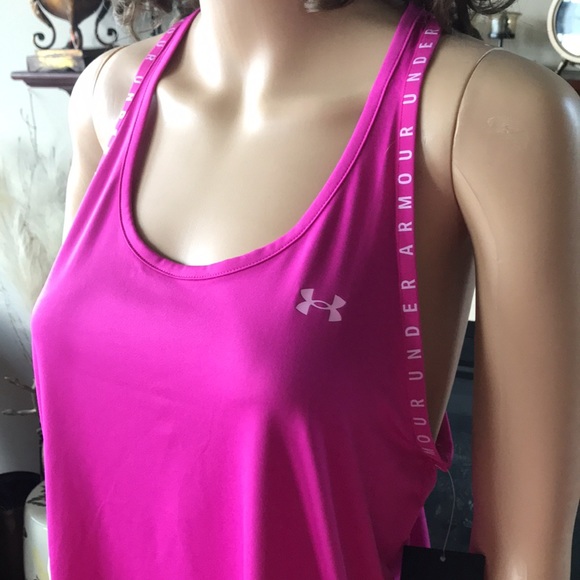 Brand New Under Armour Heatgear Pink Tank Top - Picture 11 of 15